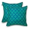 Duck Covers Water-Resistant Accent Pillows, Topaz Mosaic, PK2 PTOP1818 - alternate 1